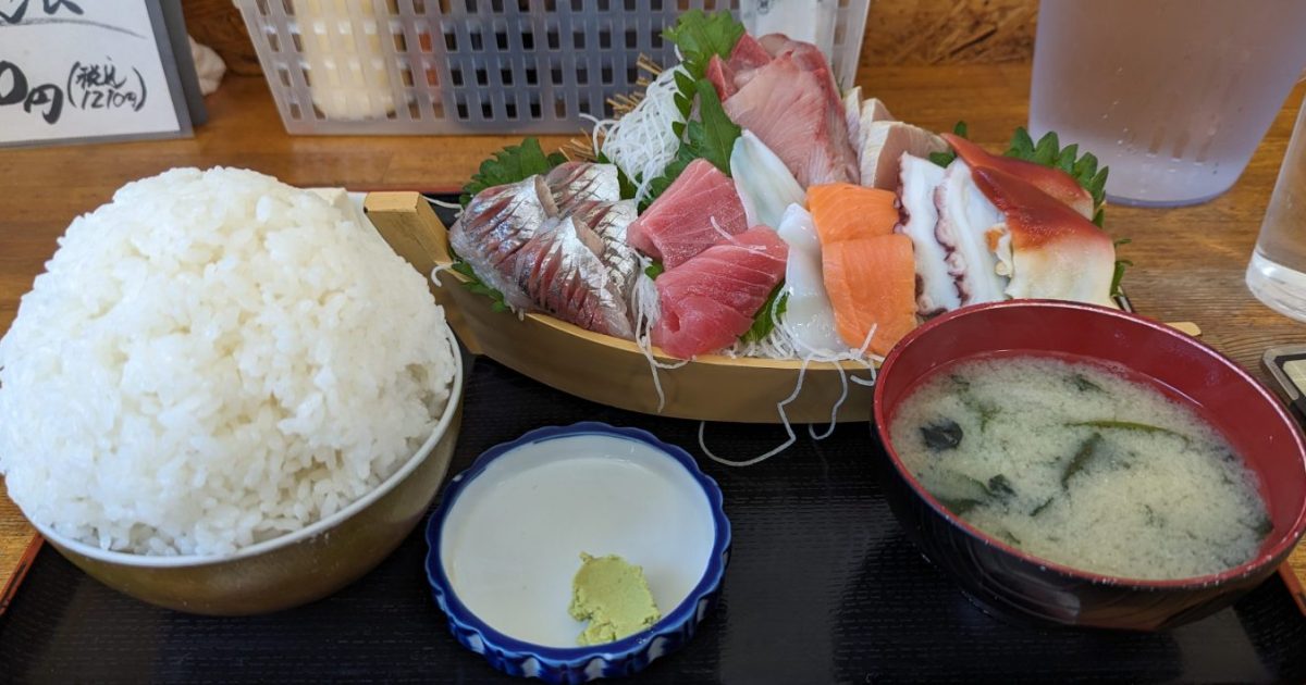 Sashimi set meal