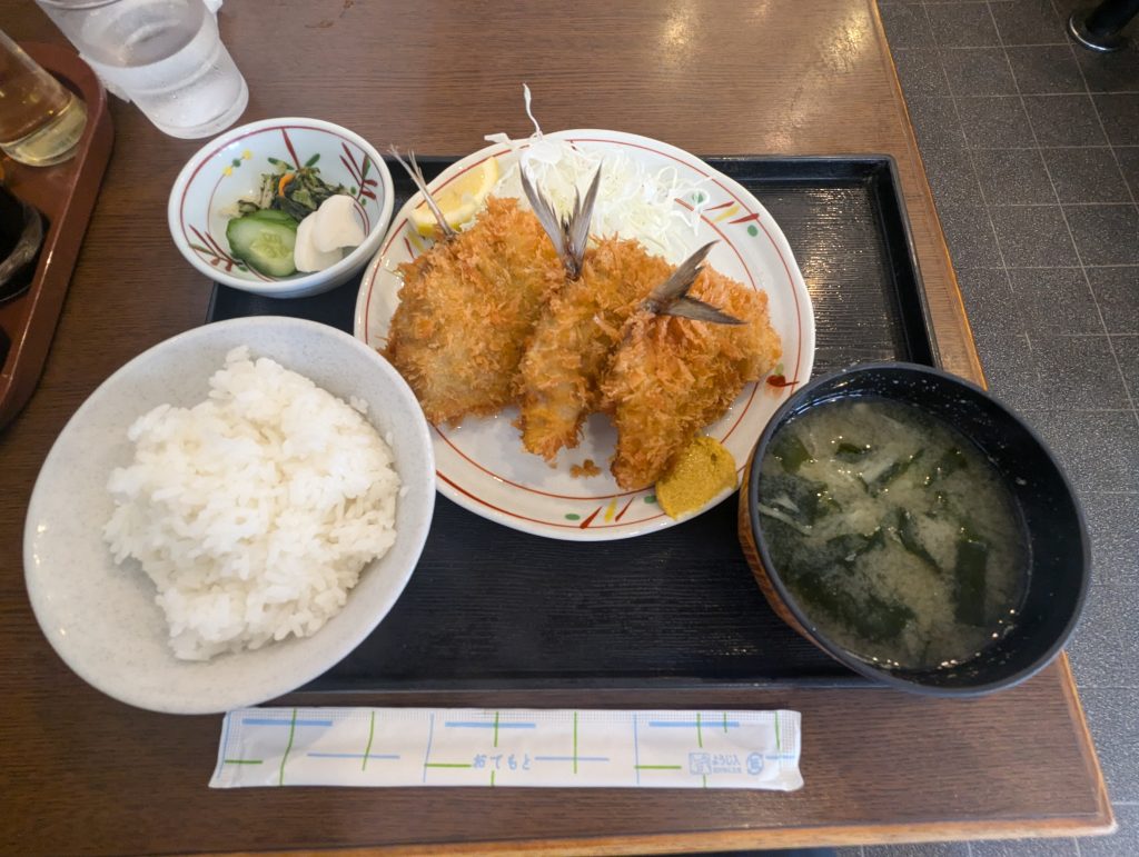 Fried horse mackerel