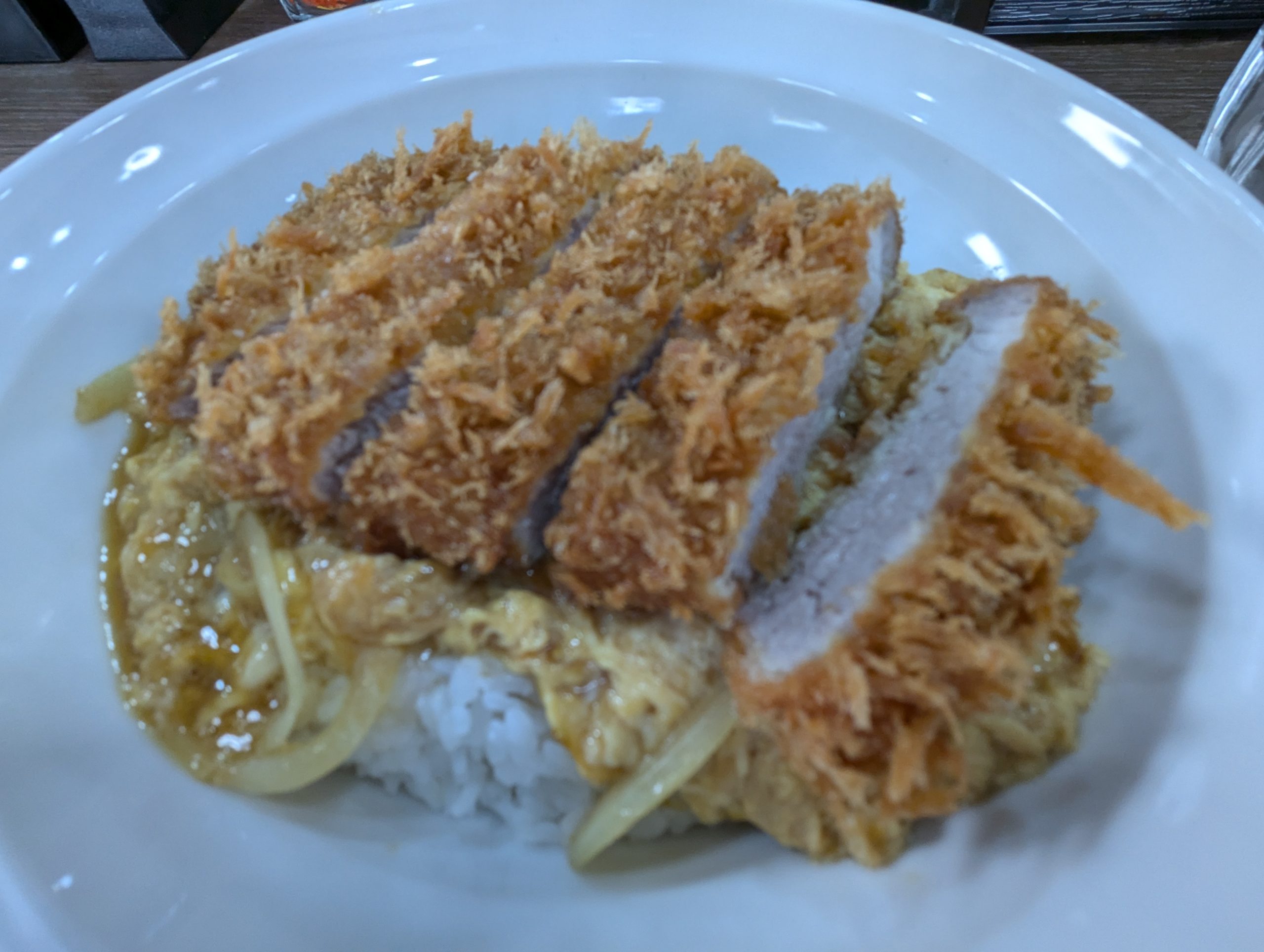 Tonkatsu with rock salt !!