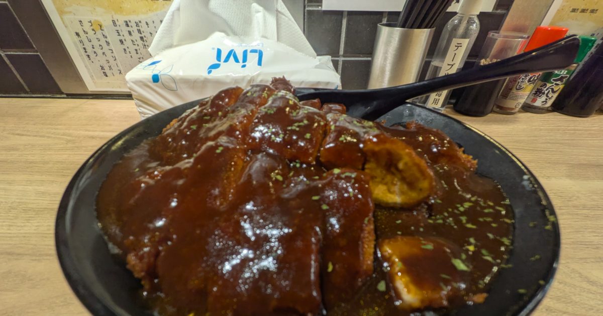 Katsudon with demi-glace sauce