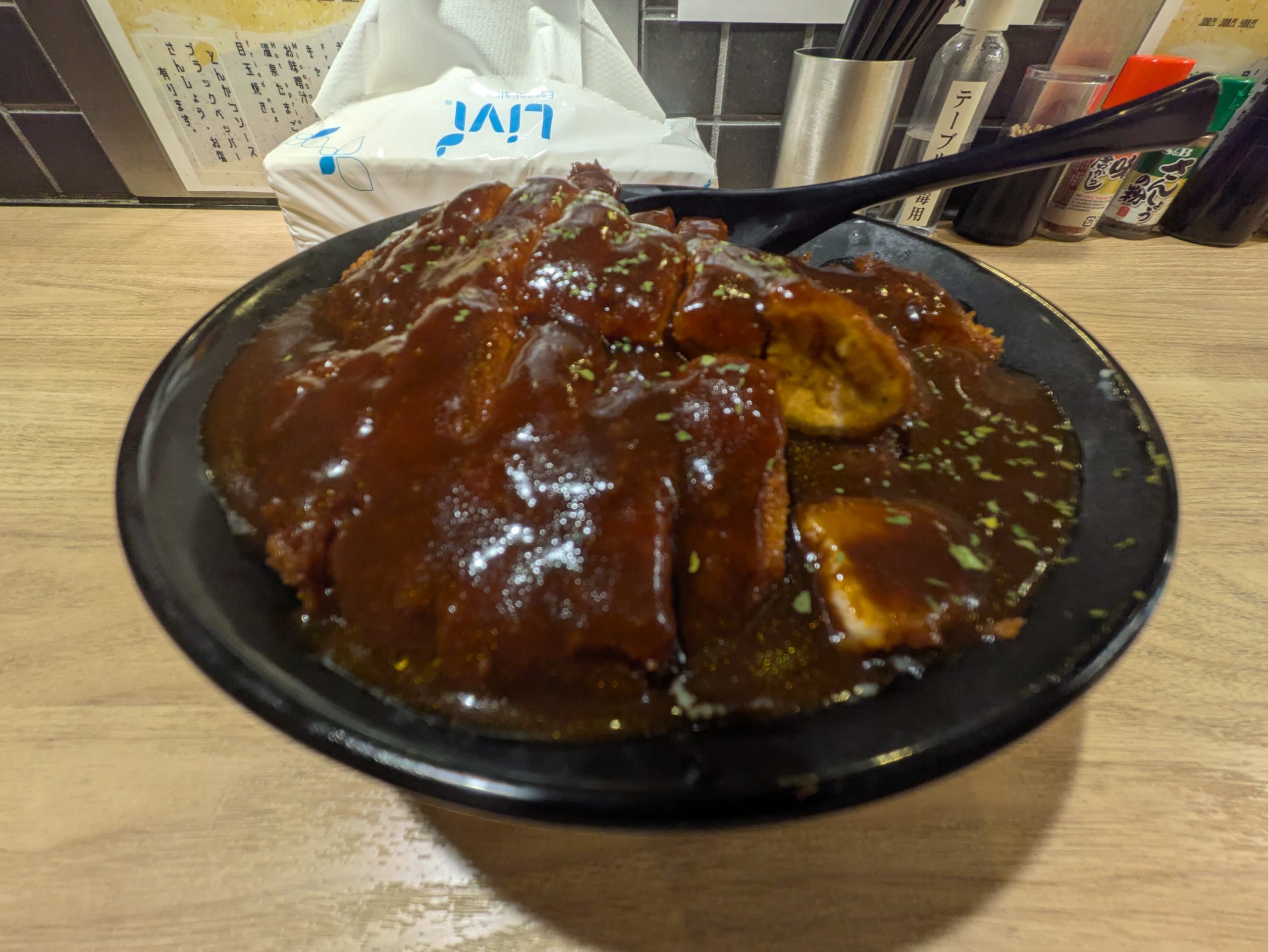 Katsudon with demi-glace sauce