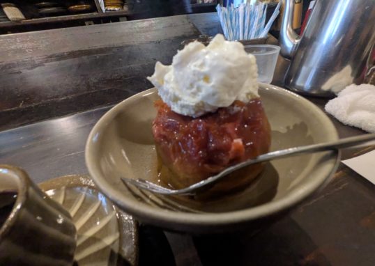 "Baked Apples" - A retro cafe dessert in Kichijoji, Tokyo